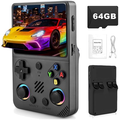 Retro Video Game Console-Support 30000+ Classic Games,3.5'' IPS Screen,Open So...