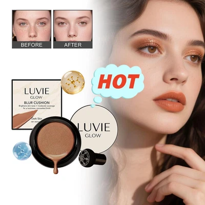 Luvie Glow Foundation Kissen, Pilzkopf Luftkissen CC Cream Hot