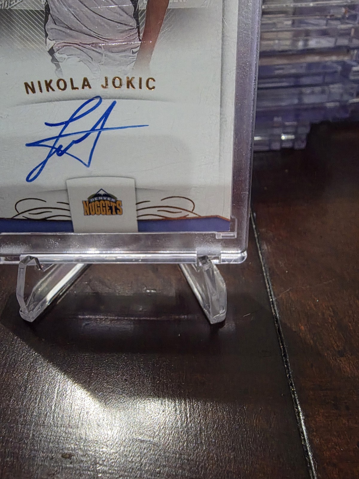 2017-18 Panini National Treasures On Card Auto Signatures Nikola Jokić 1/1!  view 5