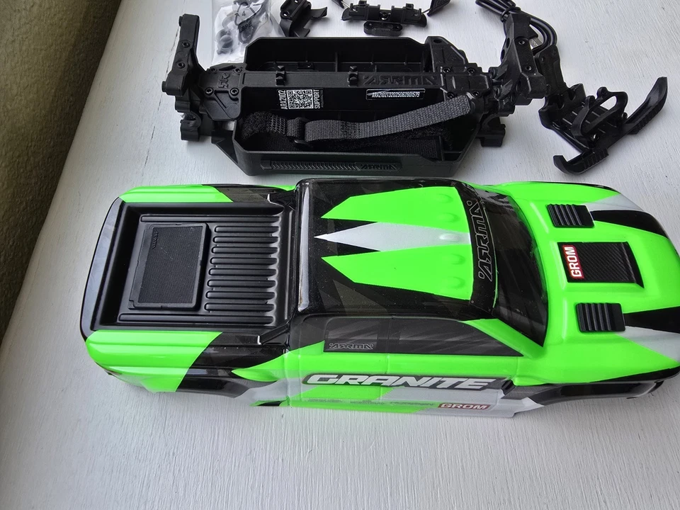 Arrma Granite Grom 1/16 Chassis, Body, And Misc Parts - Image 2 of 4