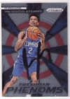 Shai Gilgeous-Alexander Signed Auto 2018-19 Prizm Freshman Rookie RC Thunder #15