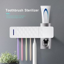 Automatic UV Toothbrush Sterilizer Anti Bacterial Holder Wall Mounted