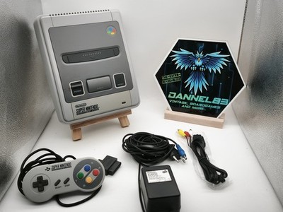 SNES Super Nintendo Konsole mit Controller + Kabel Komplettset Top 