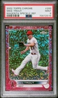 2022 Topps Chrome #200 Mike Trout Magenta Speckle Refractor  /350 PSA 9