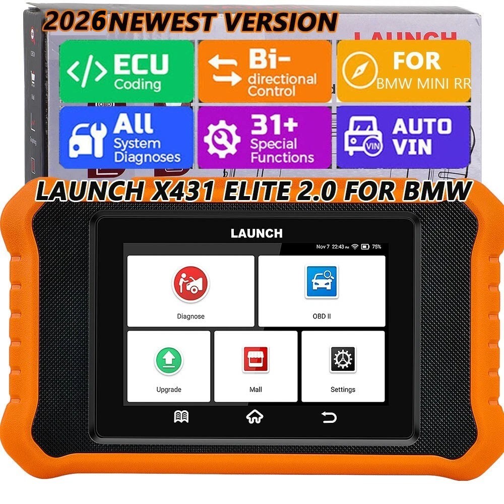 2026 LAUNCH X431 ELITE 2.0 For BMW Car OBD2 Scanner FULL System