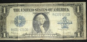 1923 $1 Silver Certificate One Dollar Banknote Circulated Uncertified