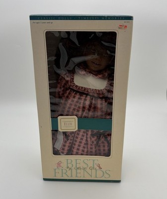 HEIDI OTT Best Friends ''Ellie  18'' Vinyl Doll In Box Plaid Red Dress