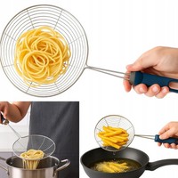 FritierlöFfel Mit AufäNgeloch SchaumlöFfel Gross Schaumkelle Sieb Edelstahl