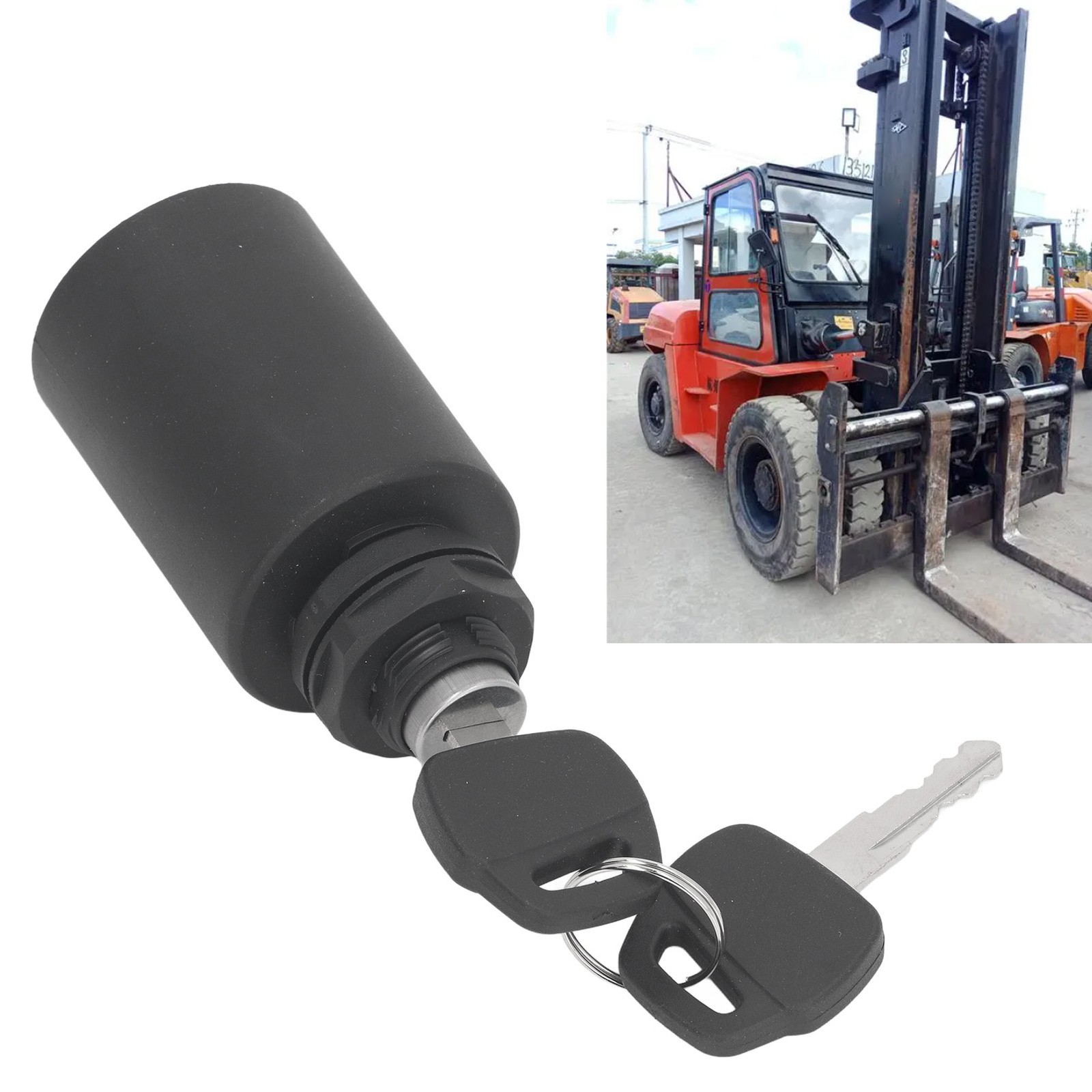 Ignition Switch 7915492632 Stainless Steel Forklift Key Switch For☜