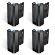 4 Pack Door Reinforcement Frame lock Security Childproof 800lb Heavy Duty Black