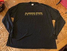 Alabama State University Hornets Long Sleeve Shirt Men's XXL