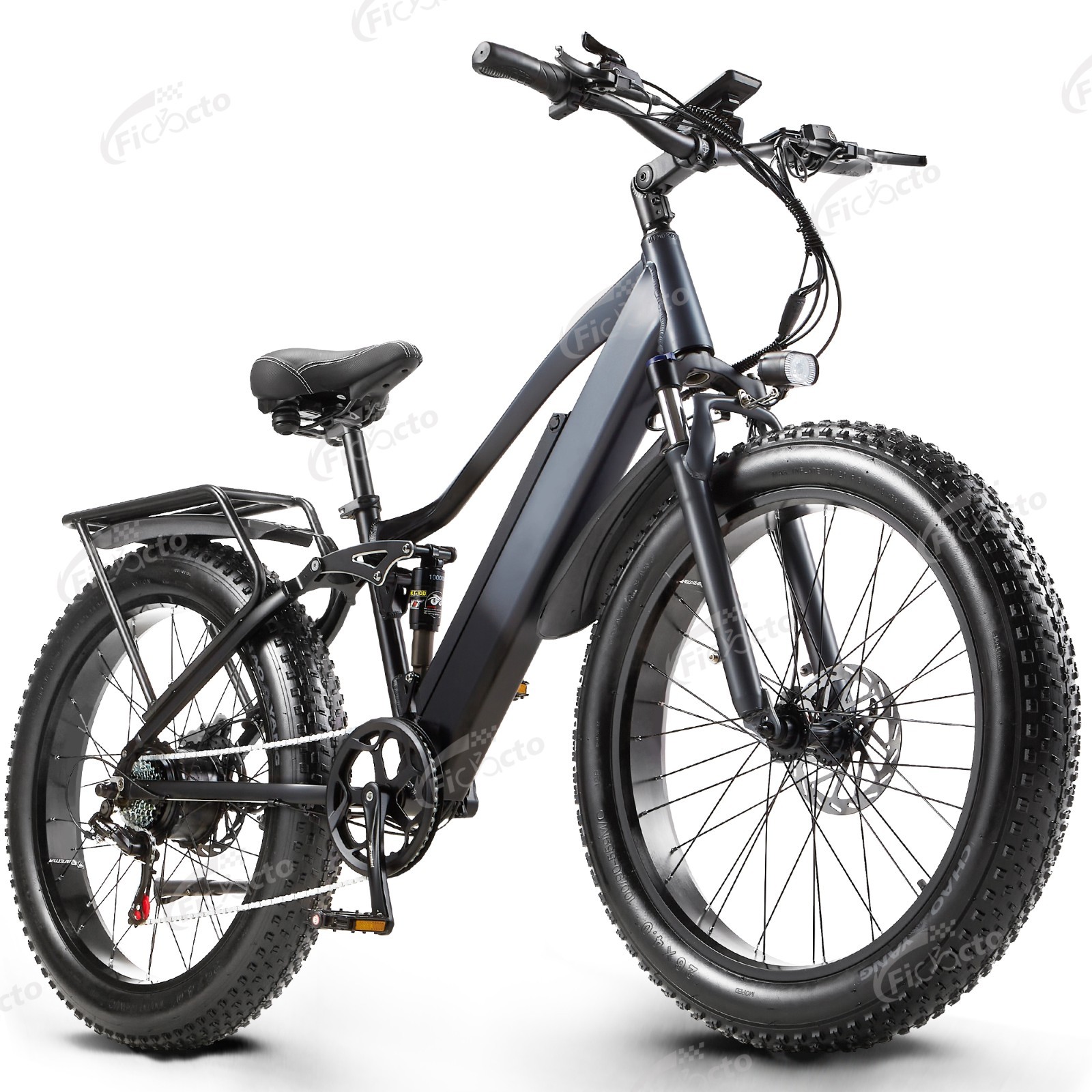 Bicicletta elettrica 26 pollici 48V 18AH batteria sospensione completa ebike freni ad olio e mountain bike
