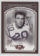 2006 Donruss Threads College Gridiron Kings Red Framed 52/100 Billy Cannon fm0