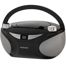 MD6949 Portable Top Loading CD Boombox with AM/FM Stereo Radio and Bluetooth ...
