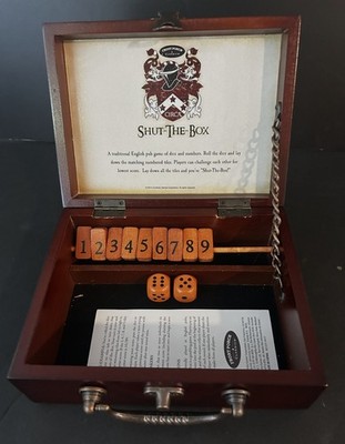National Geographic Society Shut The Box English Pub Game Bar Game Party Game