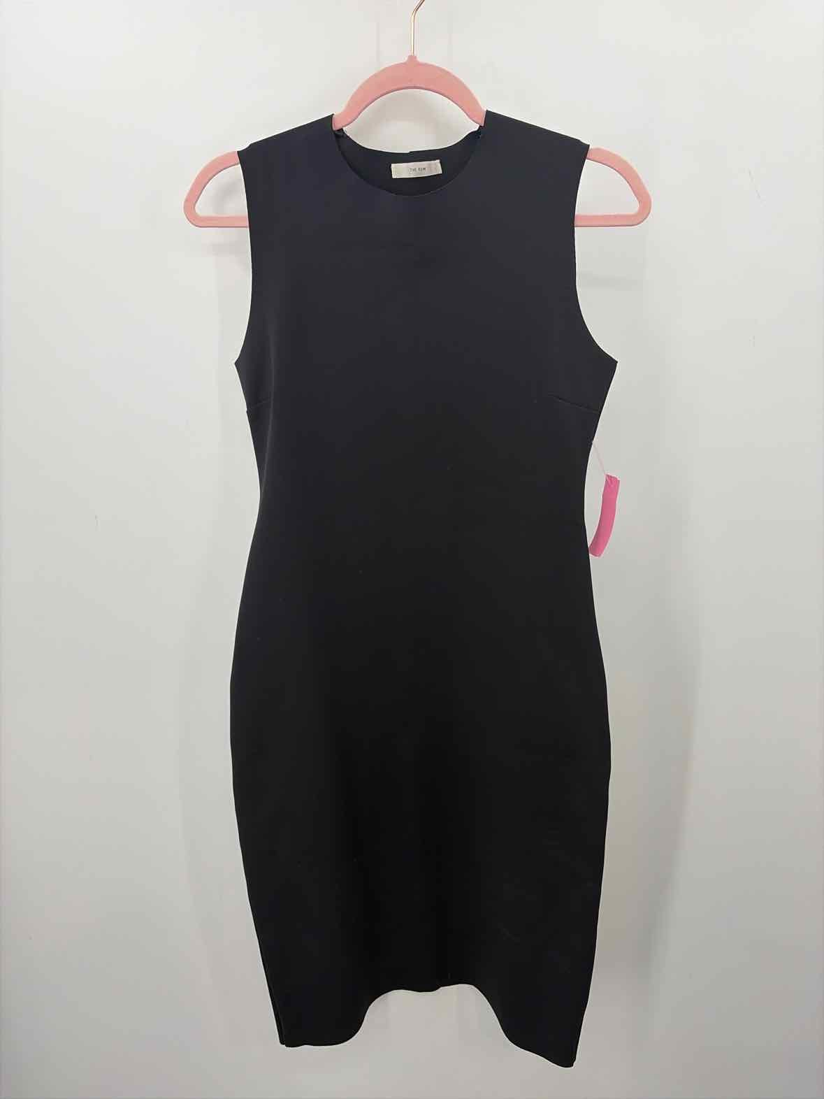 The Row Black Size Medium Bodycon Midi Sleeveless Dress