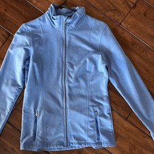 Lucy Women s Blue Long Sleeve Zip Up Jacket Medium