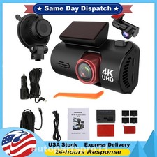 Dash Camera 4K Front and Rear Dash Cam Built-In WiFi & GPS, App control