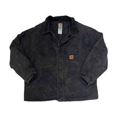 Vintage Carhartt Chore Barn Coat 3XL Schwarz Steppjacke