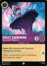 Disney Lorcana Whispers in the Well Common Non Foil 44 Violet Sabrewing, Senior