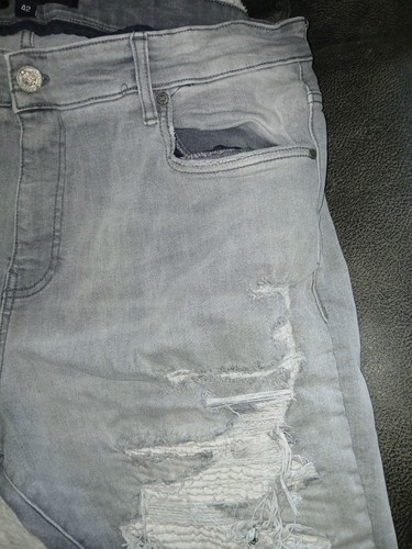 Jordan Craig Legacy Edition Jean Shorts Size 42 - Foto 3 di 11