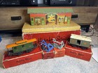 RARE VINTAGE HORNBY SERIES O GAUGE JOBLOT STATION 2x BUFFERS CABOOSE LUGGAGE VAN
