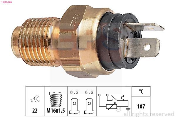 EPS Sensor, KüHlmitteltemperatur 1.830.526 FüR CitroËN Passend FüR Fiat-image