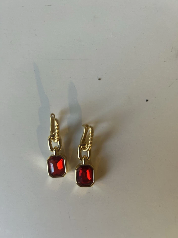 Красные висячие серьги - Изображение 3 из 3