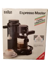 Vintage BRAUN Coffee Espresso Cappuccino Master Machine Model E 200T