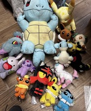 Pokemon Plushies Lot Of 15 Bundle Lot