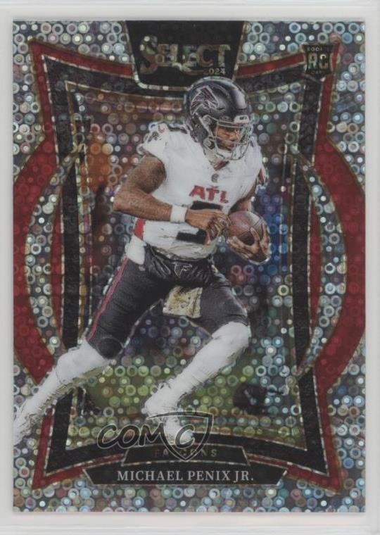 2024 Panini Select Concourse Disco Prizm Michael Penix Jr #80 Rookie RC yl0