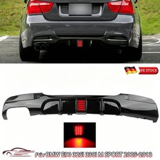 m/ LED Sto�stange Heckdiffusor f�r BMW E90 E91 325i 330i 328i Limousine MP Style