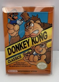 Donkey Kong Classics (NES, 1988) CIB W/ Box Game Manual Foam Protector TESTED