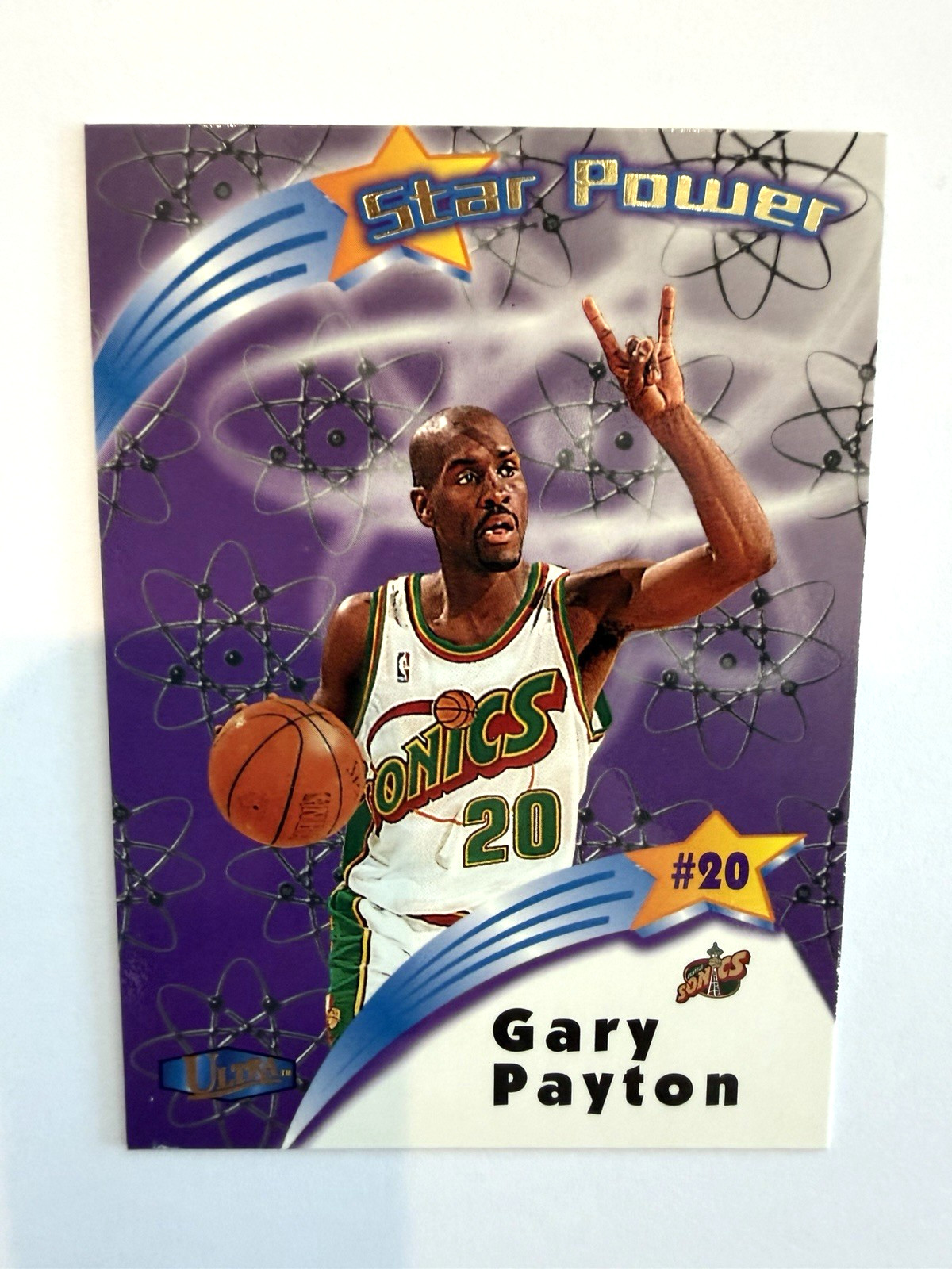 Gary Payton 1997 Fleer Ultra Star Power #12 SP NBA Sonics