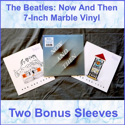 The Beatles Limited Edition Now And Then - 7" Single 45 Rpm Marble Vinyl Sealed