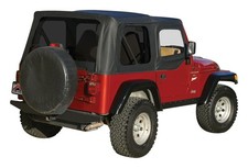 Rt Off-road Black Oem Soft Top For 1997-06 Tj Wrangler W Soft Upper Doors Rt Off-road Black Oem Soft Top For 1997-06 Tj Wrangler W Soft Upper Doors