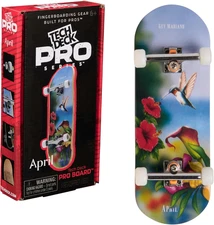 TECH DECK April Pro Series Finger Board with Storage Display Mini Skateboards