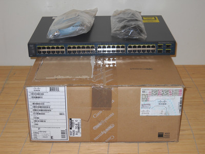 NEU Cisco Catalyst WS-C3560V2-48TS-S L3 Switch EMI IOS NEW OPEN BOX