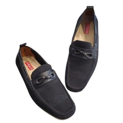 Solo Capri-200 Loafers Mens Size 10 Black Vegan Upper Slip On