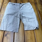 Talbots Women's  Dark Tan Chino Shorts Size 12 Casual 12 Inseam