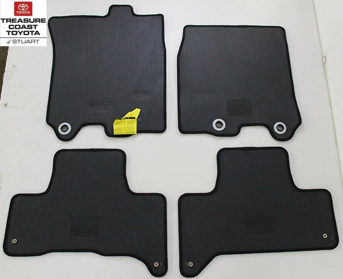 NEW OEM TOYOTA FJ CRUISER 20112014 CHARCOAL(BLACK) FLOOR MATS eBay
