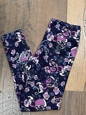 LuLaRoe Disney Alice In Wonderland Queen Of Hearts Leggings One Size Fits Most