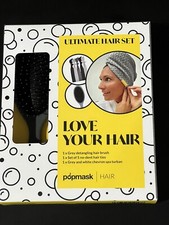 Ultimate Hair Set - incl. Detangling Hair Brush - Spa Turban  5 Hair Ties - NEW