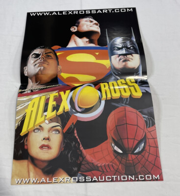 Alex Ross Promo Poster 11x17  DS Superman Batman Spider-man Comic Book Artist