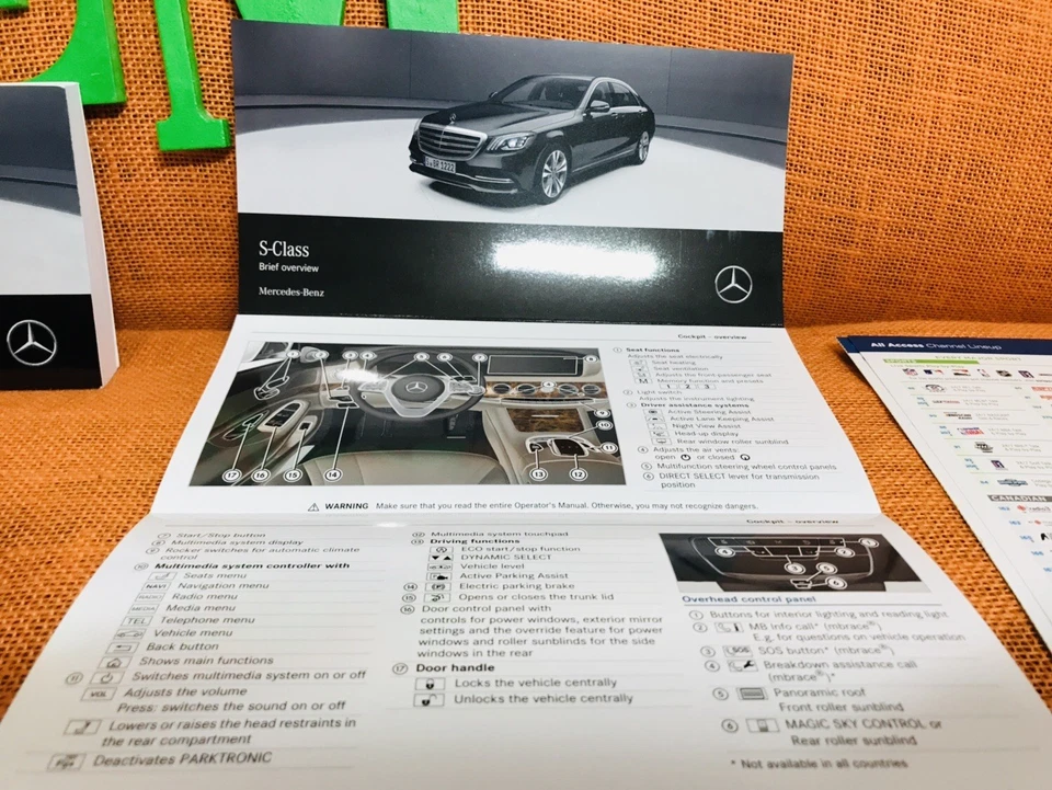 2018 MERCEDES BENZ S560 S450 S600 S650 MAYBACH OWNERS MANUAL +CHAUFFEUR SUPLMNT - Image 2 of 4