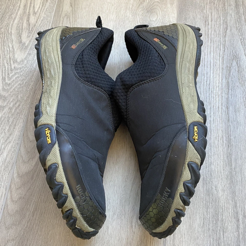 Rocky Men’s Oxford Hunting Shoes Black Vibram Scent IQ Size 10.5 Slip On - Image 4 of 4