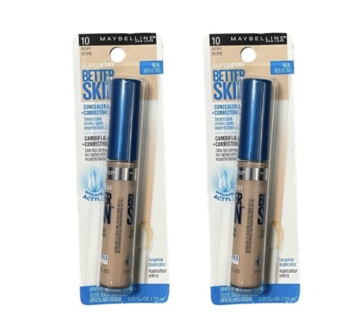 (2) Maybelline New York Superstay Better Skin Concealer + Corrector, 10 Ivory