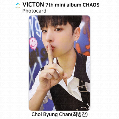 チャン チャニ トレカセット victon VICTON 7th Mini Album Chaos Official Photocard Byungchan Sejun