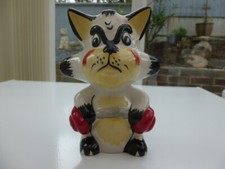 LORNA BAILEY ART DECO FUN CAT FIGURE "WEIGHT LIFTER"