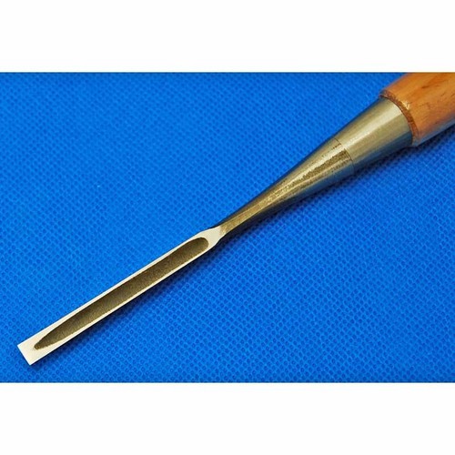 Tasai Oire Nomi Japanese Bench Chisel Polished Finish Blue Steel Red Oak 田斎 追入鑿 - Afbeelding 24 van 63
